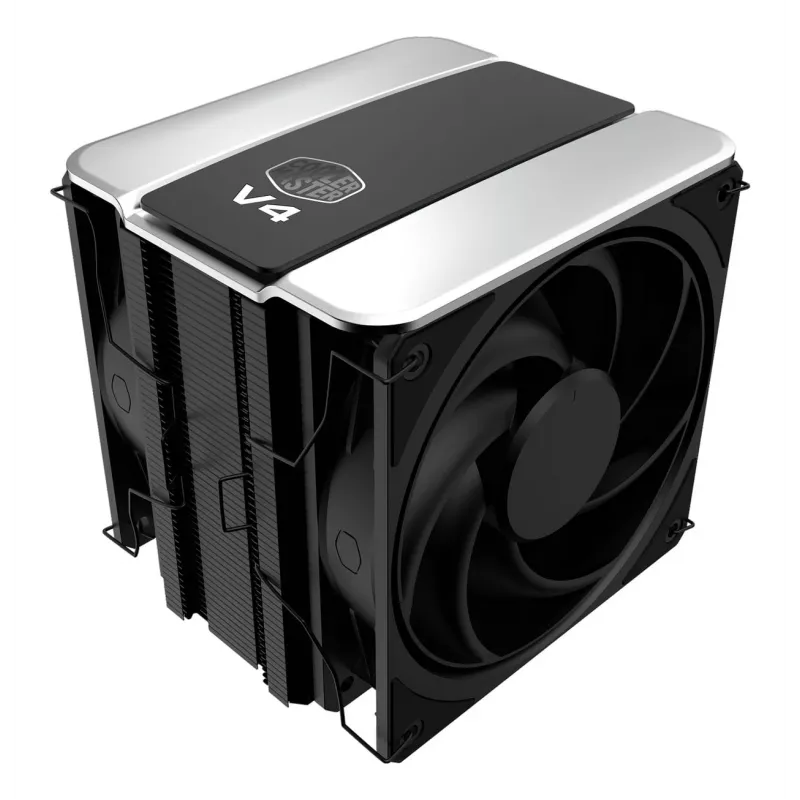 Chłodzenie procesora Cooler Master V4 Alpha 3DHP, wentylator 120 mm, kompatybilne z LGA1700/AM5, czarne
