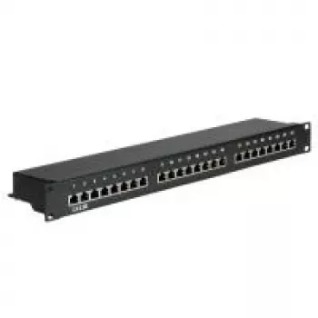 Patch Panel VALUE Cat.5e 24 Porty STP Czarny
