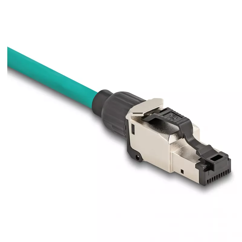 DeLOCK 86016 złącze przewodu RJ45/LSA czarny srebrny męski