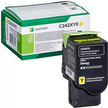 Kaseta z tonerem Lexmark C242XY0 3000 stron żółty