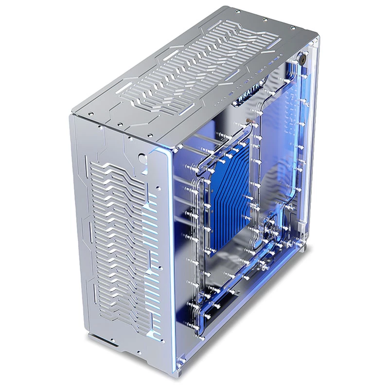 Singularity Computers Wraith ITX/DTX obudowa PC, srebrna