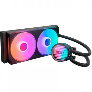 Chłodzenie cieczą procesora NZXT Kraken Core RGB 240 — All-in-One 240mm radiator, podświetlenie RGB, czarny