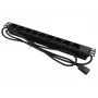 Listwa zasilająca Alantec PZ09U 1,8 m 9 gniazd AC wewnętrzna czarna