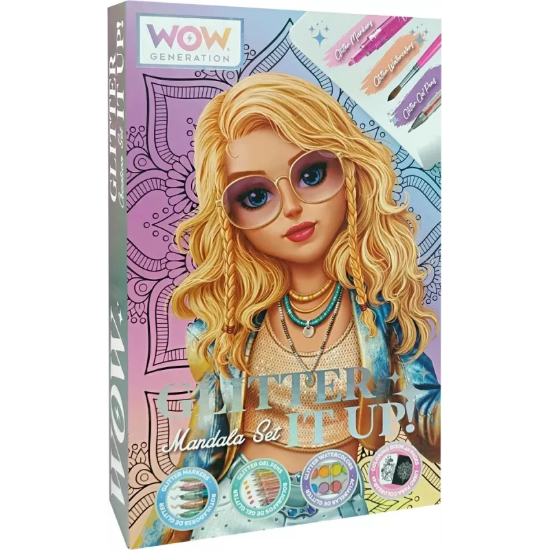 Zestaw kreatywny do malowania Kids Euroswan WOW00084 — Zestaw brokatu do mandali dla dzieci