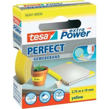 Taśma klejąca Tesa extra Power Gewebeband 56341-30-2, 2.75 m × 19 mm, żółta
