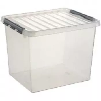 Pojemnik archiwizacyjny Helit H6162702 Q-line, 52 l, przezroczysty
