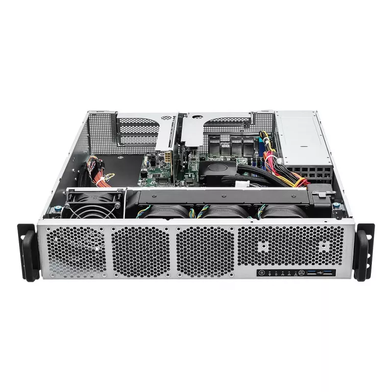 ASRock Barebone Server 2U Single Socket AM5 2U1G-B650/AQUA - Barebone - AMD Socket AM5 (Ryzen Zen4)