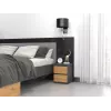 Szafka nocna Topeshop M2 ANTRACYT/ARTISAN 2 szuflady Antracyt Dąb
