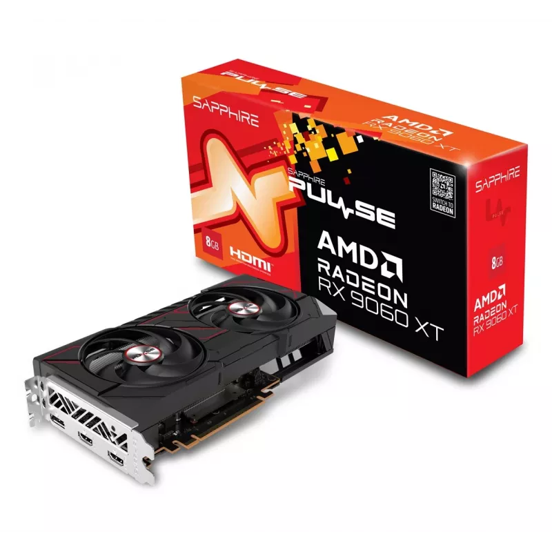 Karta graficzna Sapphire Radeon RX 9060 XT 8GB GDDR6, 128-bit, PCIe 5.0, 3320 MHz, 2x DP + HDMI