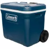 Coleman 50QT Xtreme, chłodziarka na kółkach, niebieski, plastik, poliuretan (PU), czarny, 47 l, 113 kg