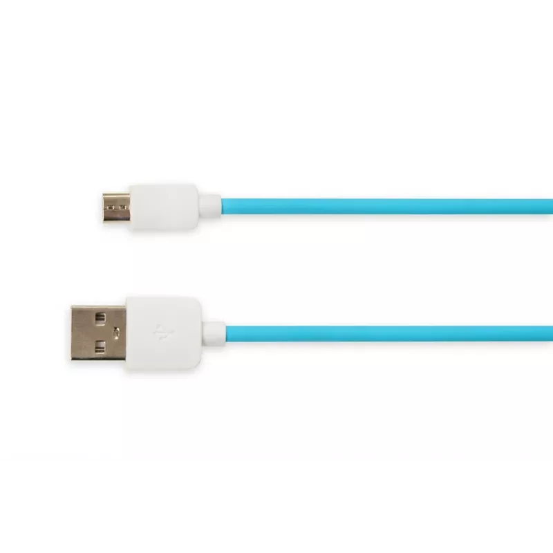 Kabel USB 2.0 IBOX IKUMD3A — USB A na Micro-USB B, 1 m, niebieski
