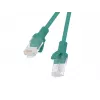 Kabel krosowy CAT.6 UTP LANBERG PCU6-20CC-0025-G — 0,25 m, RJ-45 męsko-męski, CCA, 250 MHz, zielony, 10 szt.