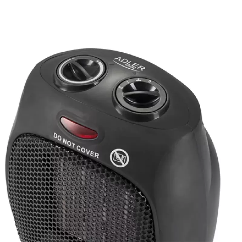 Adler AD 7702 Grzejnik elektryczny wentylatorowy Wewnętrzny Stal nierdzewna 1500 W