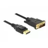 DeLOCK - Videokabel - Single Link - DisplayPort (M) bis DVI-D (M) - DisplayPort 1,2a - 2,0m - passiv - Schwarz (85313)