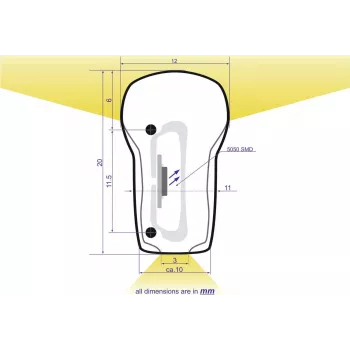 LED Neon Flex 230V cienki EUROLITE 100 cm, neutralna biel