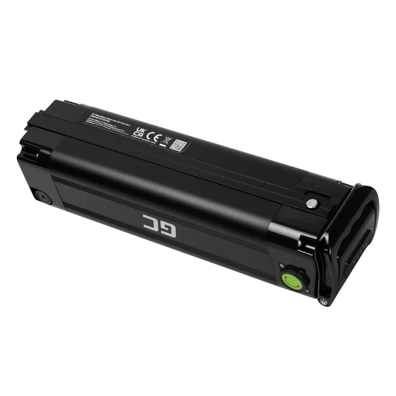 Bateria zielony Cell EBIKEGCFSF36V10A 36 V litowo-jonowa wbudowana czarna