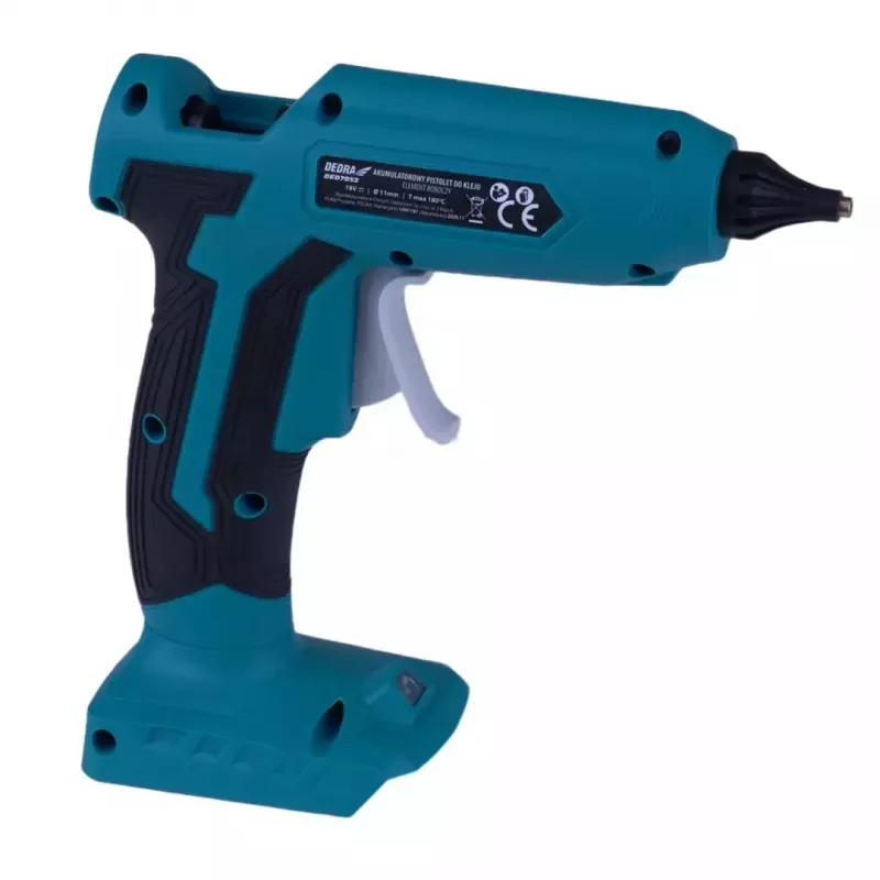 Bezprzewodowy pistolet do kleju Dedra DED7052 20W zasilany bateriami lekki