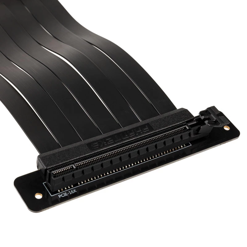Kabel taśmowy PCIe x16 Riser PHANTEKS, 90 stopni, 22 cm - czarny