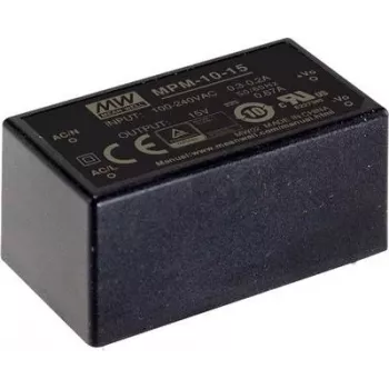 Zasilacz MEAN WELL MPM-10-24, 10 W, wejście 80–264 V, wyjście 24 V, RoHS
