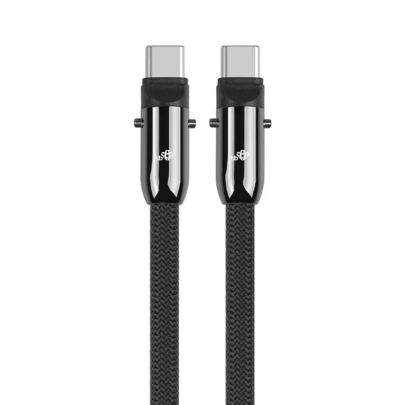 Kabel USB-C 2w1 1m czarny