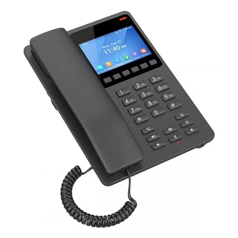 Grandstream Networks GHP631W Telefon IP Czarny 2 linie LCD Wi-Fi