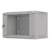 Szafa rackowa LANBERG WF03-5306-10S 19 cali 6U szara z drzwiami szklanymi