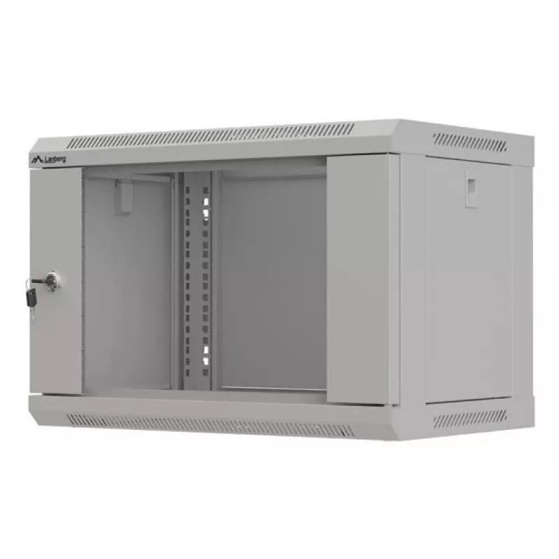 Szafa rackowa LANBERG WF03-5306-10S 19 cali 6U szara z drzwiami szklanymi