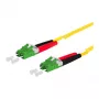 METZ CONNECT OpDAT kabel krosowy LC-D APC/LC-D APC OS2 3.0 m - Kabel