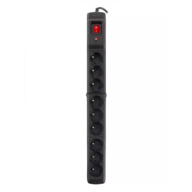 Listwa przeciwprzepięciowa Armac M9/15/CZ czarna 9 gniazd AC 250V 1.5m