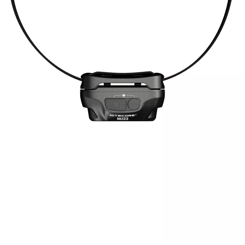 Latarka czołowa Nitecore NU33, czarna, 3 diody LED, 700 lm, aluminium, ładowanie przez USB, IP66