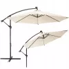 Parasol ogrodowy Extralink L-0713 średnica 3 m, czasza beżowa, model BLACK FOREST