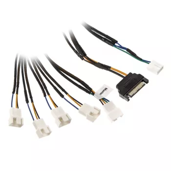 Akasa Flexa FP5S PWM distributor-Cable (5 Fan) - Sleeved, 45cm (AK-CBFA07-45)