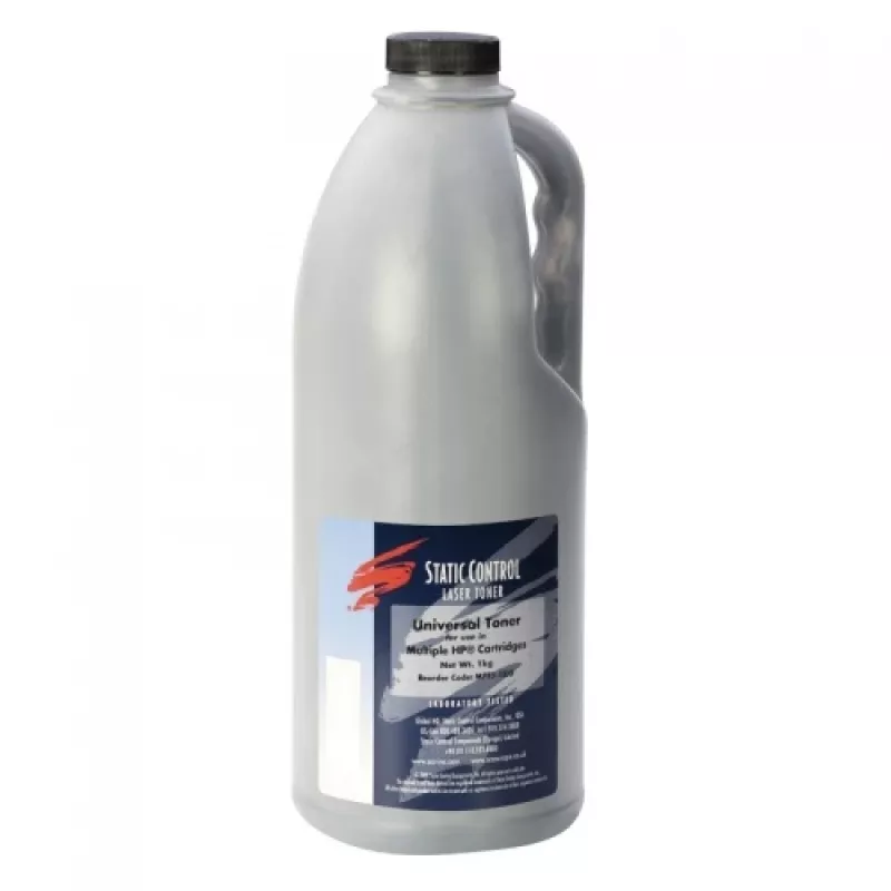 Proszek do tonera Static Control do HP Q2612A Q5949A Q7553A Q1338A CE505A Q5942A — Czarny, 1 kg