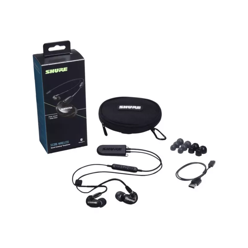 Słuchawki douszne Shure SE215, czarne | Shure