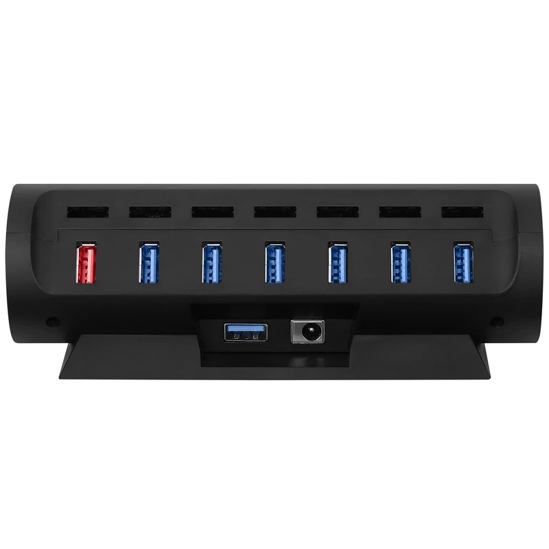 Streamplify HUB CTRL 7, 7x USB 3.0 Type A, RGB, 12V, EU Power kabel - czarny