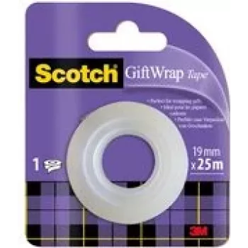 Scotch GIFTWRAPR taśma biurowa 25 m przezroczysta 19 mm