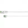 Goobay Ultra-Flexible CAT 8.1 Patch kabel cienki U/FTP Biały - extra-short plug 99.9% (74360)