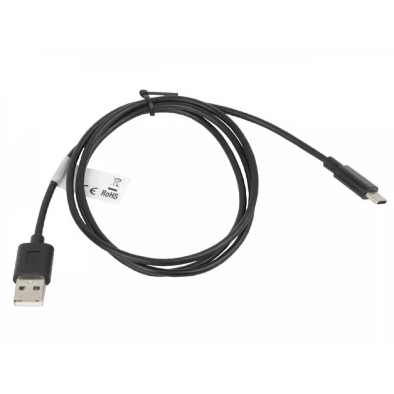 Kabel Lanberg CA-USBO-10CC-0010-BK (USB 2.0 męski - USB 2.0, USB, Type C męski, 1m, Czarny) (CA-USBO-10CC-0010-BK)