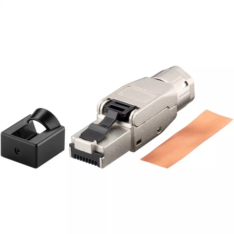 Goobay CAT 8.1 STP-ekranowana, wtyk RJ45 do zarabiania w terenie (61130)
