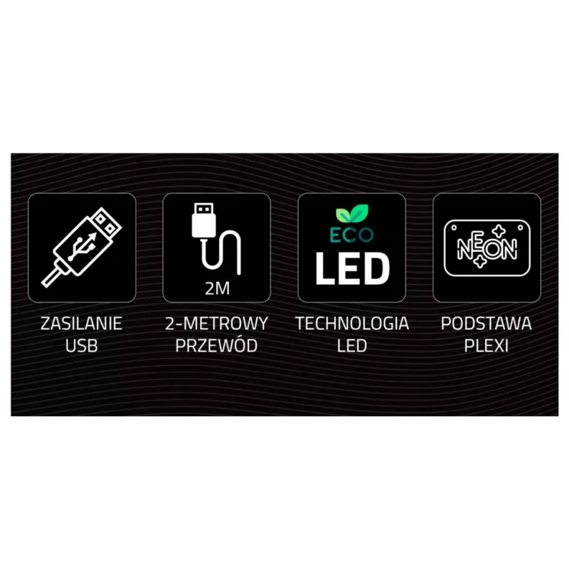 Lampa neonowa LED MANTA SNL91MT Style RAKETA – dekoracyjny panel neonowy LED, model SNL91MT