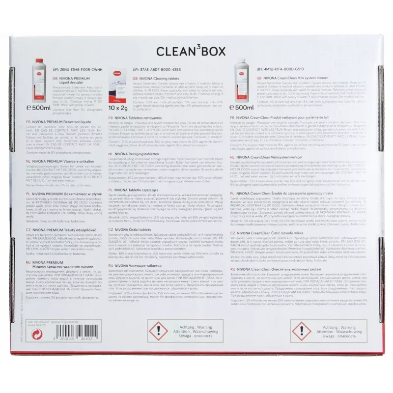 Zestaw czyszczący Nivona Clean3Box 3szt. (model 390700402) do ekspresów do kawy Nivona