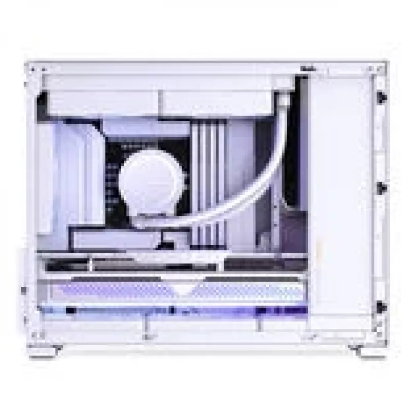 Obudowa PC Jonsbo D32 STD + kompletne chłodzenie cieczą TRYX PANORAMA SE, ARGB - 240 mm, białe