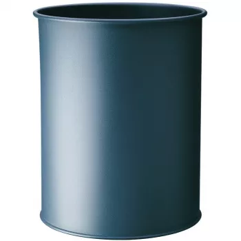 DURABLE Kosz na śmieci metalowy okrągły 15 litrów antracyt