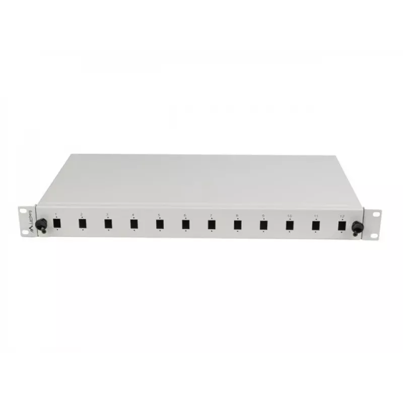 Patch panel Lanberg FOP1-12SS-LDS szary ABS Steel 19 inch