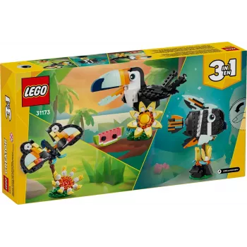 Zestaw konstrukcyjny LEGO Creator 3-w-1 Dzikie zwierzęta Tropikalny tukan 31173