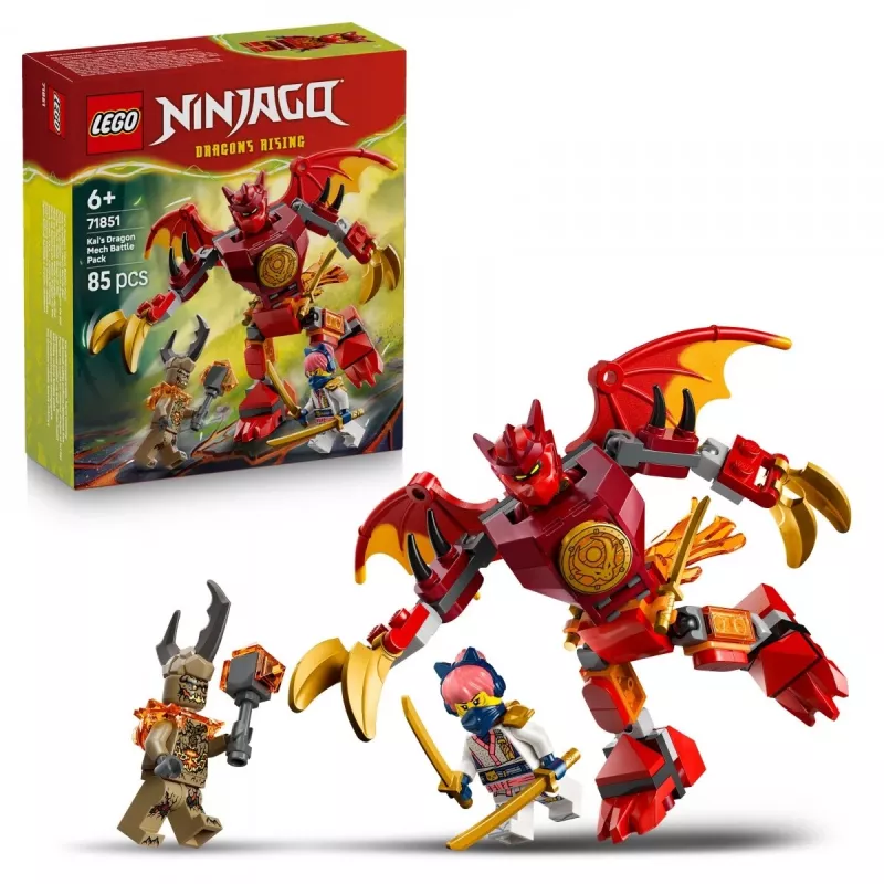 LEGO NINJAGO 71851 Zestaw bitewny z mech-dragonem Kaia