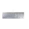 Klawiatura CHERRY KC 6000 cienki uniwersalna USB QWERTZ niemiecka srebrna