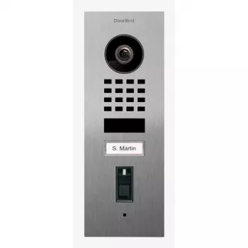 DoorBird IP Video Domofon D1101FV Czytnik linii papil. Stal szl. V2A (423872172)