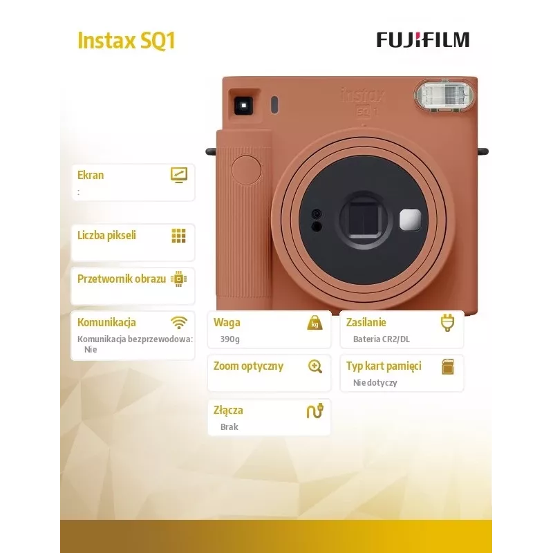 Fujifilm Instax Square SQ1 62 x 62 mm Pomarańczowy
