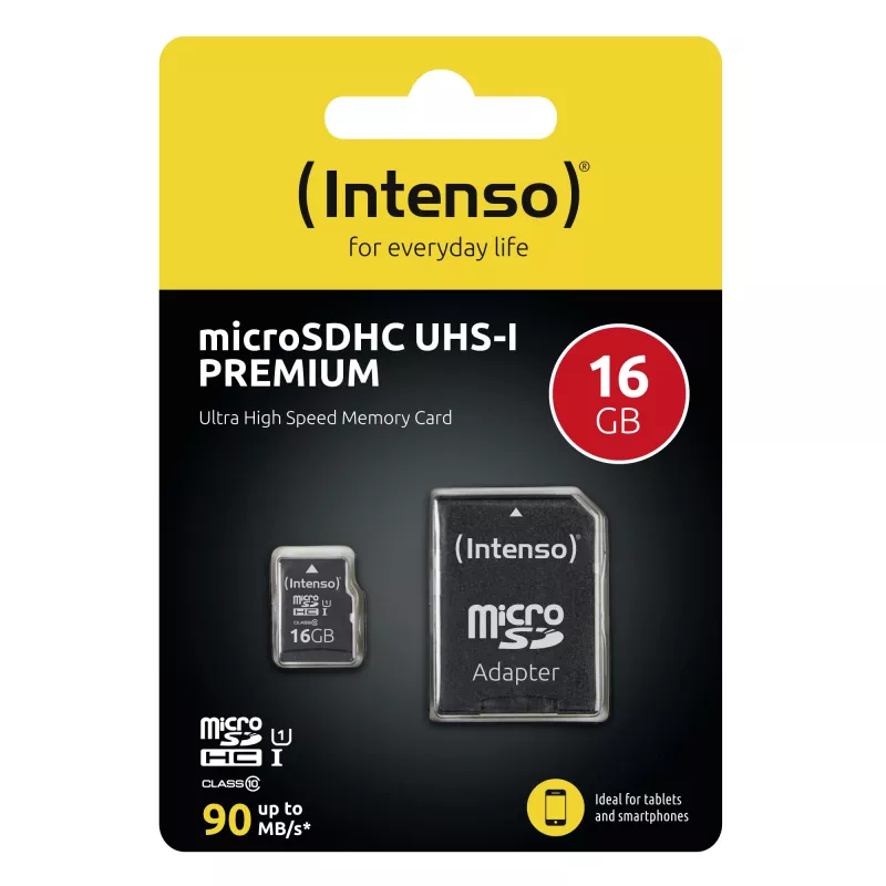Pamięć Flash Intenso 16 GB microSDHC UHS-I Klasa 10